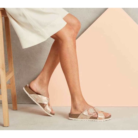 Birkenstock Siena Rose Gold Metallic Copper Exquisite Sandals EU 38 Womens 7-7.5 - Picture 3 of 12